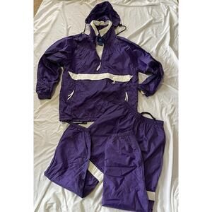 Acadia VTG Track Suit Women’s Medium Purple Windbreaker Shorts Workout Jogging